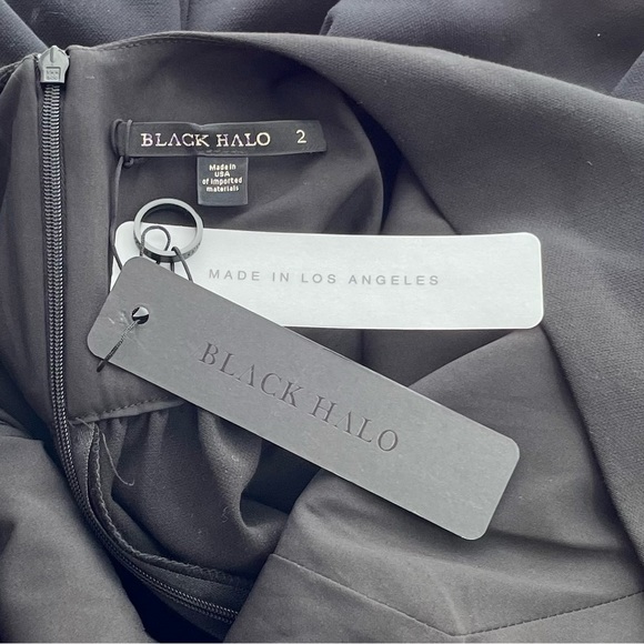 {Black Halo} Booker Bow-Back Short Sleeve Dress, Size 2, NWT - Picture 10 of 11